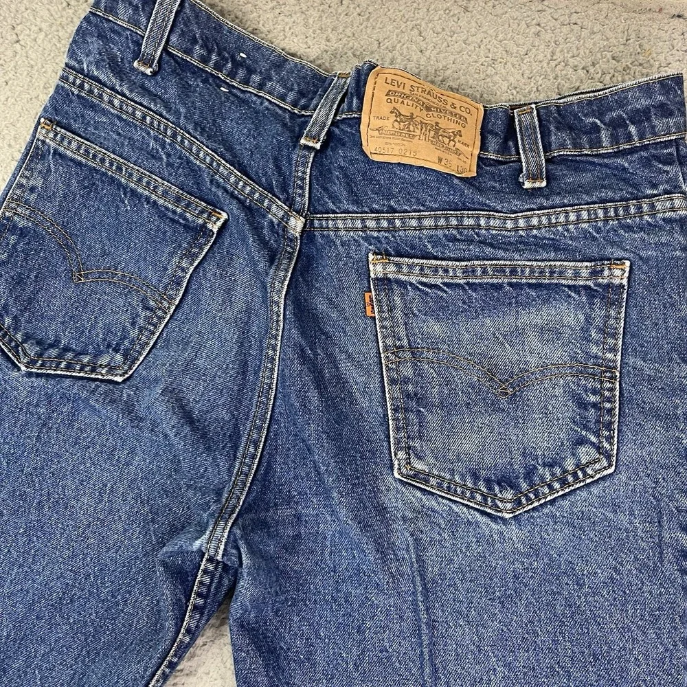 VTG Levi's 40517-0215‎ Orange Tab Jeans Men's 36x30 Pants Made In USA